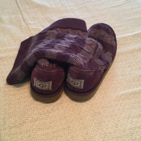 Purple Striped UGGs