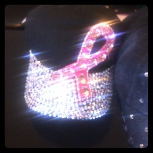 Breast Cancer Rhinestone Baseball Hat