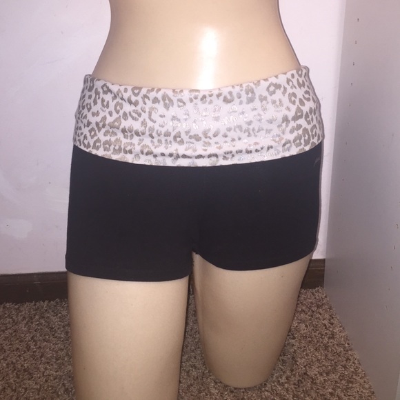 VS PINK yoga shorts w/ pull over band