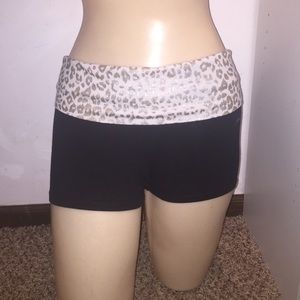 VS PINK yoga shorts w/ pull over band