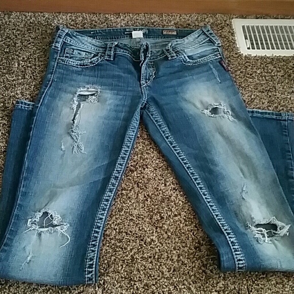 Silver jeans