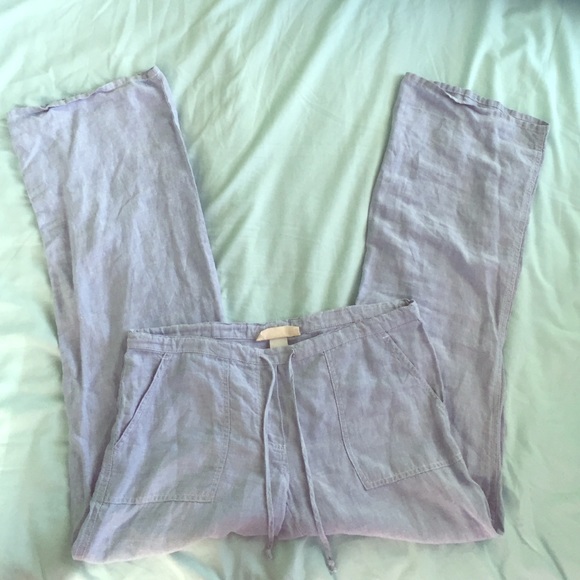 Light Blue Linen Pants