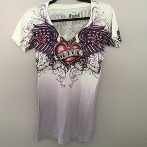 Sinful t shirt, size S