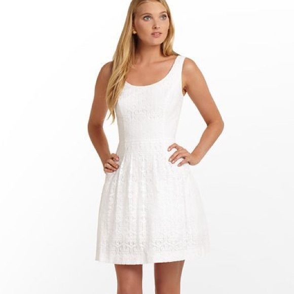 Lilly Pulitzer posey dress white daisy lane lace