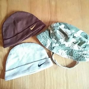 2 Nike and 1 Children's Place hats
