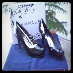 Black Patent Leather High Heels