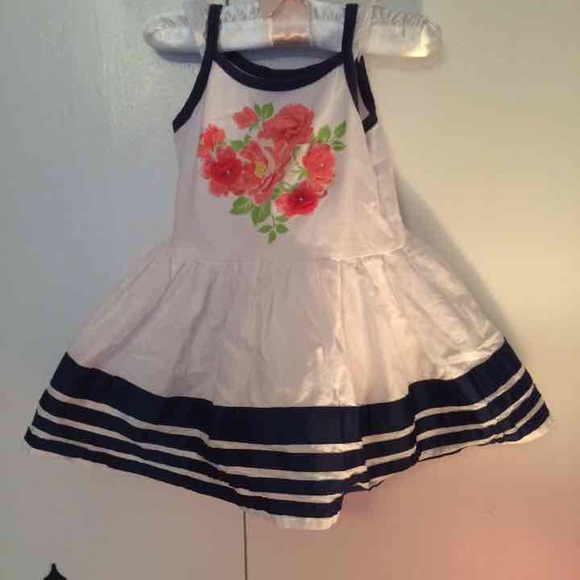 Cynthia Rowley Dresses Baby Blue White Coral Dress Poshmark