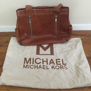 Michael Kors leather tan bag.