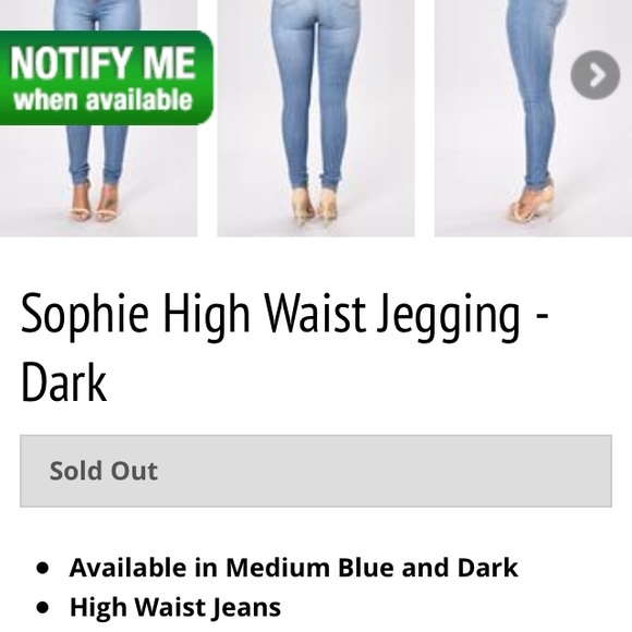 Fashion Nova- Sophie High Waist Jeggings - Picture 3 of 4