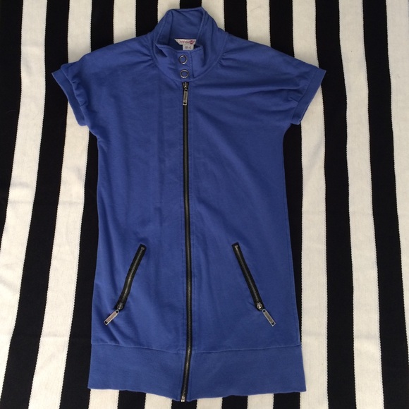 Kensie Girl Short Sleeve zip up