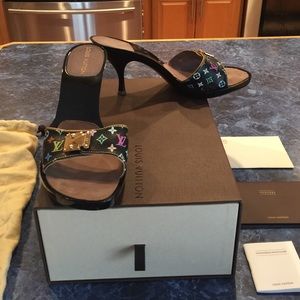 Louis Vuitton monogram mule sandal. Authentic.