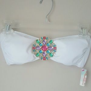 Victorias Secret swim white bandeau