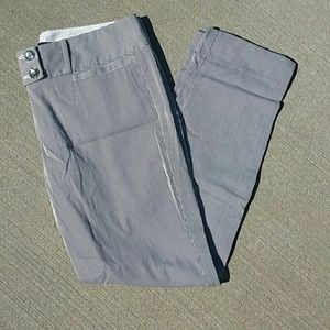 Limited seersucker drew fit ankle pant