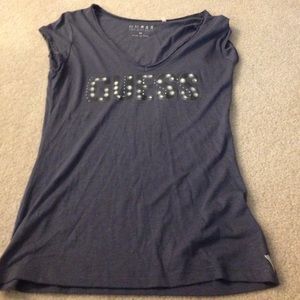 Blue-gray Guess Tee