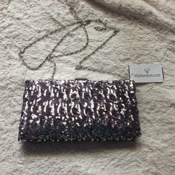 Brand new dark silver clutch - Picture 1 of 2