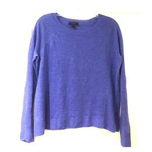 Jcrew blue linen swing sweater