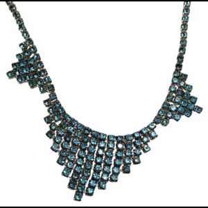 Designer 1950's signed rhinestone necklace