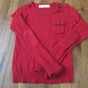 Zara red sweater in Size S.