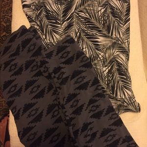 PINK leggings used. Size large bundled