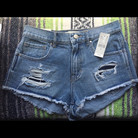 Bullhead Denim High Rise Shorts