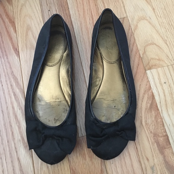 Coach black flats