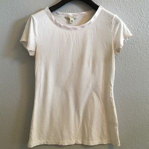 Banana Republic White Short Sleeve T