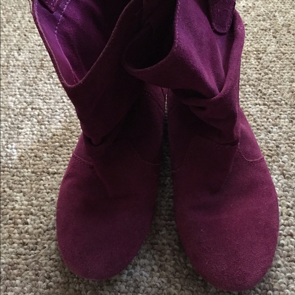 Purple booties
