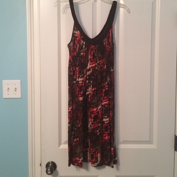 Brown multi colored dress in size Medium. - Picture 1 of 2