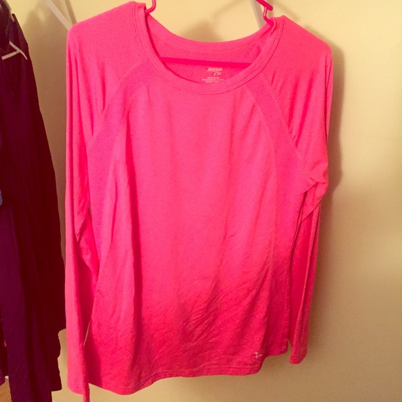 Danskin hot pink gym long sleeve