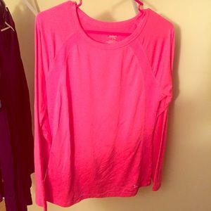 Danskin hot pink gym long sleeve