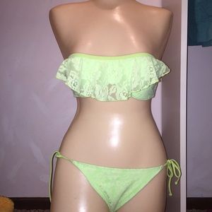 Green bikini hollister bathing suit