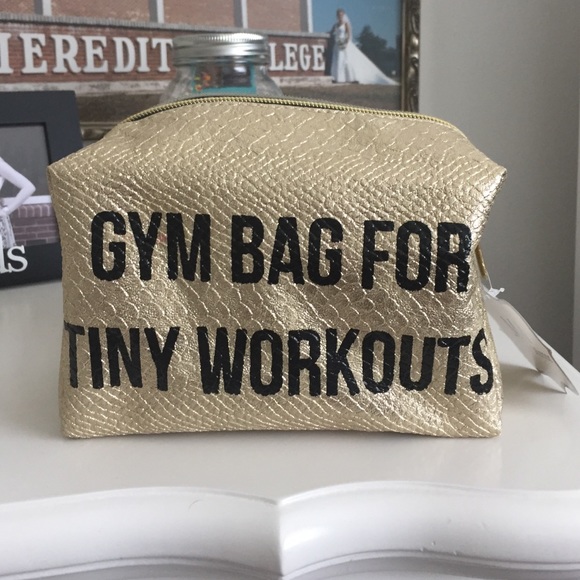 Gold makeup Bag