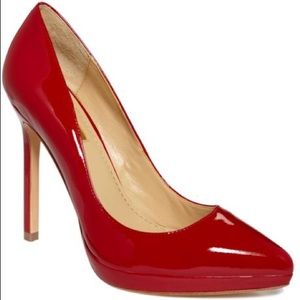 Report Signature red patent leather heel