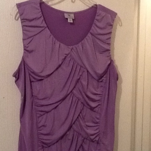 Lilac sleeveless blouse