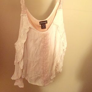 Bohemian flow pink crop tank