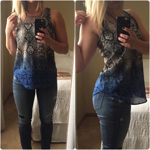NWOT Snake print tank