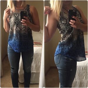 NWOT Snake print tank