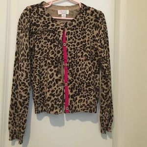 Girls leopard cardigan