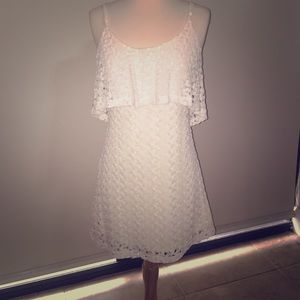 Cream Crochet Dress