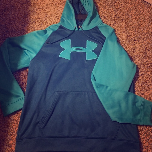 Men's large dark and light blue sweatshirt