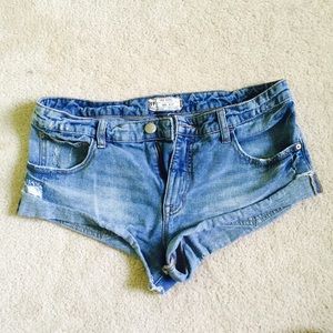 Free People Denim Shorts