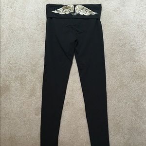 PINK Victorias Secret black leggings Small