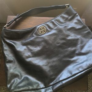 Black Tory Burch slouchy bag