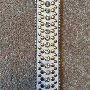 Maurices Accessories - Maurices white with silver gems belt. Size large Maurices Accessories - Maurices white with silver gems belt. Size large