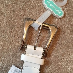 Maurices Accessories - Maurices white with silver gems belt. Size large Maurices Accessories - Maurices white with silver gems belt. Size large