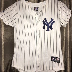 Yankees jersey. Dana on back