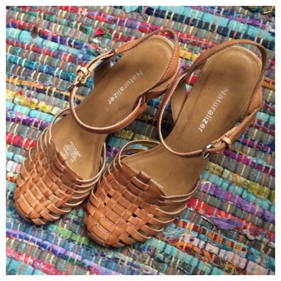 Brown leather sandals