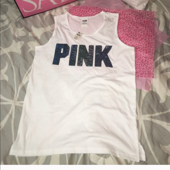 Pink mermaid bling tank NWT on hold