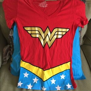 Wonder Woman shirt with Cape