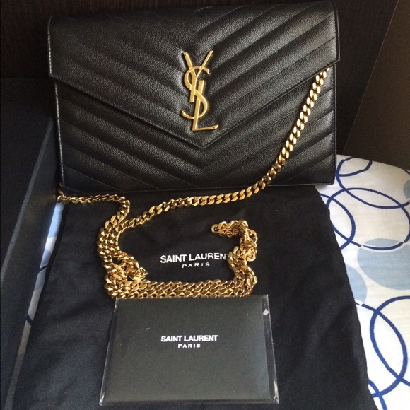 Saint Laurent Handbags - Saint Laurent Monogram Grained Matelasse WOC